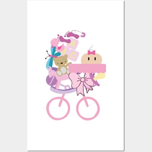 Baby Girl Carriage Posters and Art